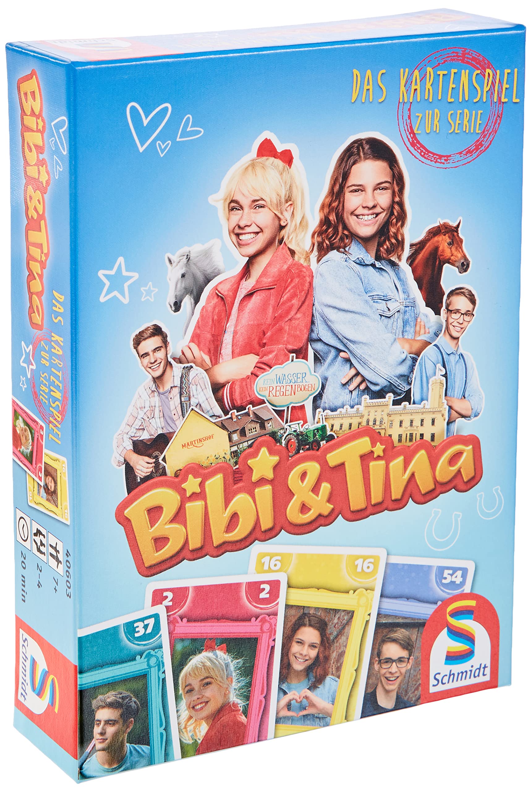 Schmidt Spiele 40603 Bibi and Tina Card Game for Series