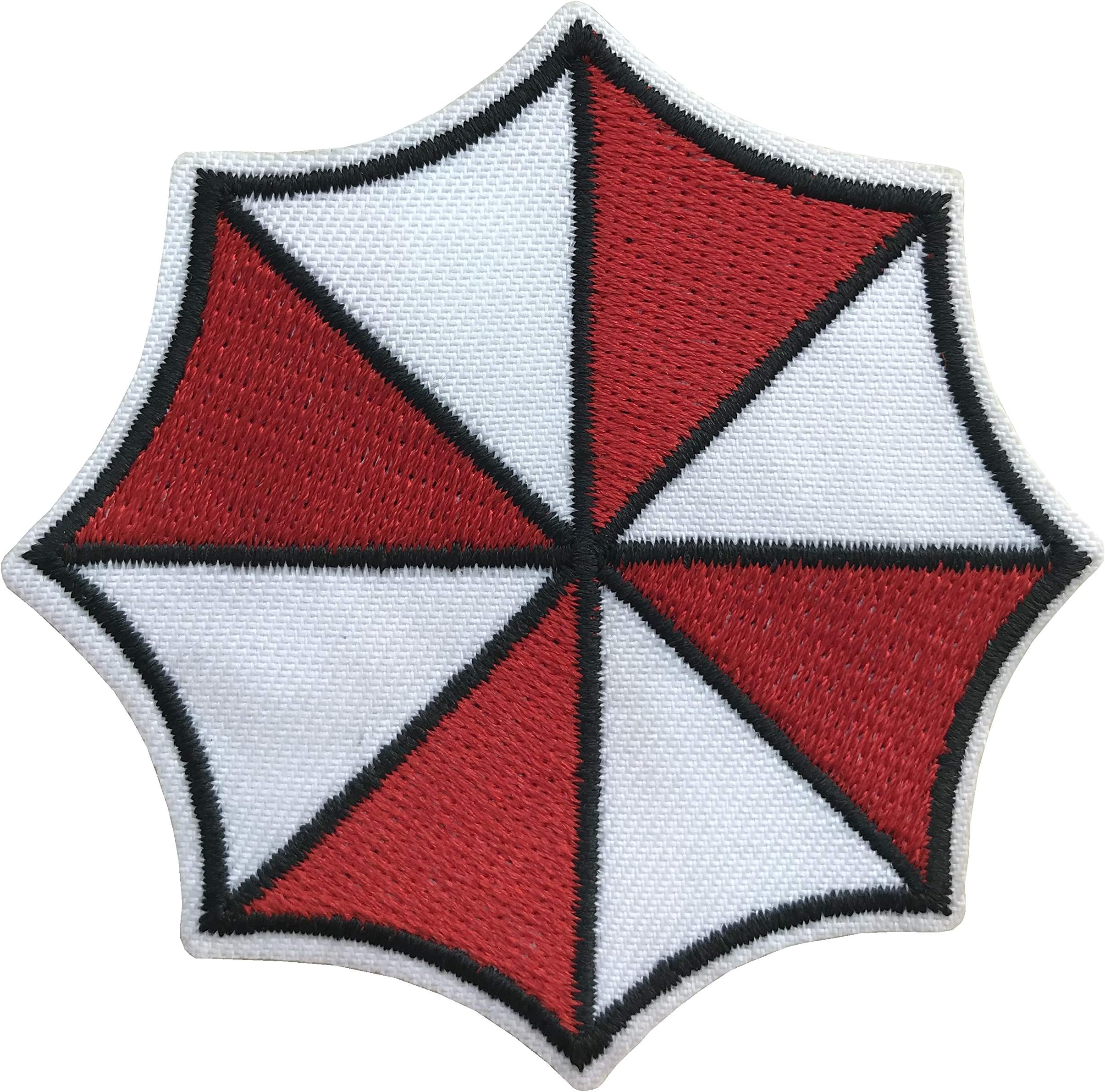 Resident Evil Small Umbrella Corporation Logo Shoulder Patch, NEW 3" Iron Sew On