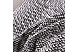 OctoRose Full Size 3 Side Zipper Upholstery Thick Linen Grey Black Mixed Futon Cover Sofa DayBed Mattress Slipcover Couch Protector (Linen-Grey, Full Size)