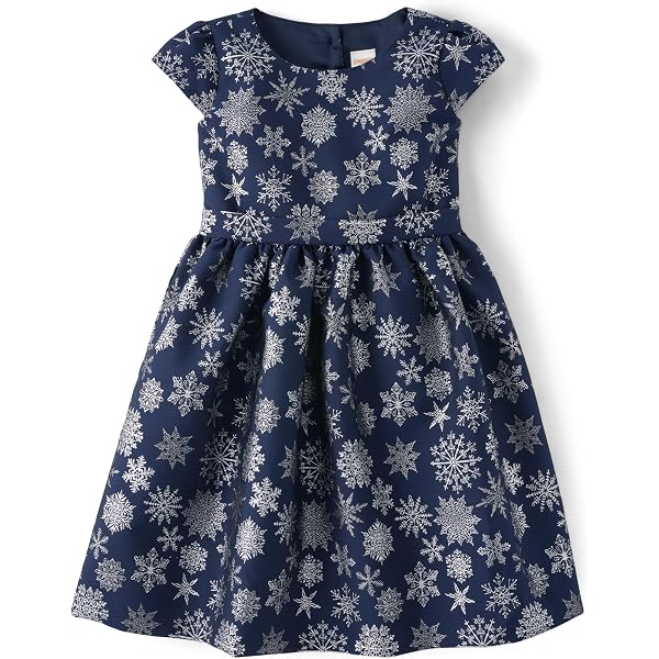 Robe Fille Gymboree Rayée Bleue à Manches Longues - Taille 7, Longueur Genou, Avec Nœud