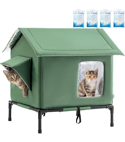 Amazon.com : Air Conditioned Cat House - 4-Season Thermo-Electric