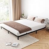 GAOMON 6 Inch Queen Bed Frame, Low Profile Queen Metal Platform Bed Frame Support Mattress Foundation, Noise Free, Easy Assembly, Black