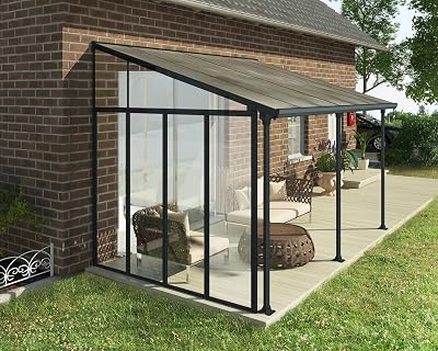 Palram Canopia Patio Cover Sidewall Grey - UV-Resistant, Durable
