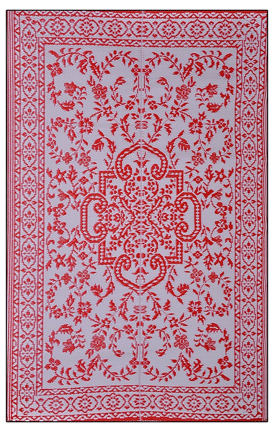 Buy Sapana Mats Persia Plastic Floor Mat Chatai Red And White 6