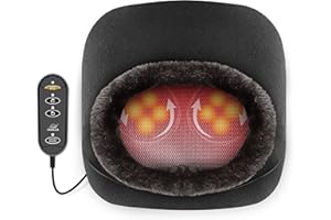 Snailax 2-in-1 Shiatsu Foot and Back Massager with Heat - Electric Feet Massage, Kneading Foot Warmer, Massagers for Back,Leg