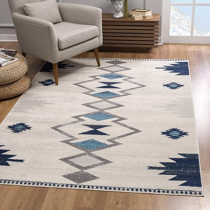Rug Branch Savannah Modern Geometric Area Rug (7x10 feet) Abstract 6