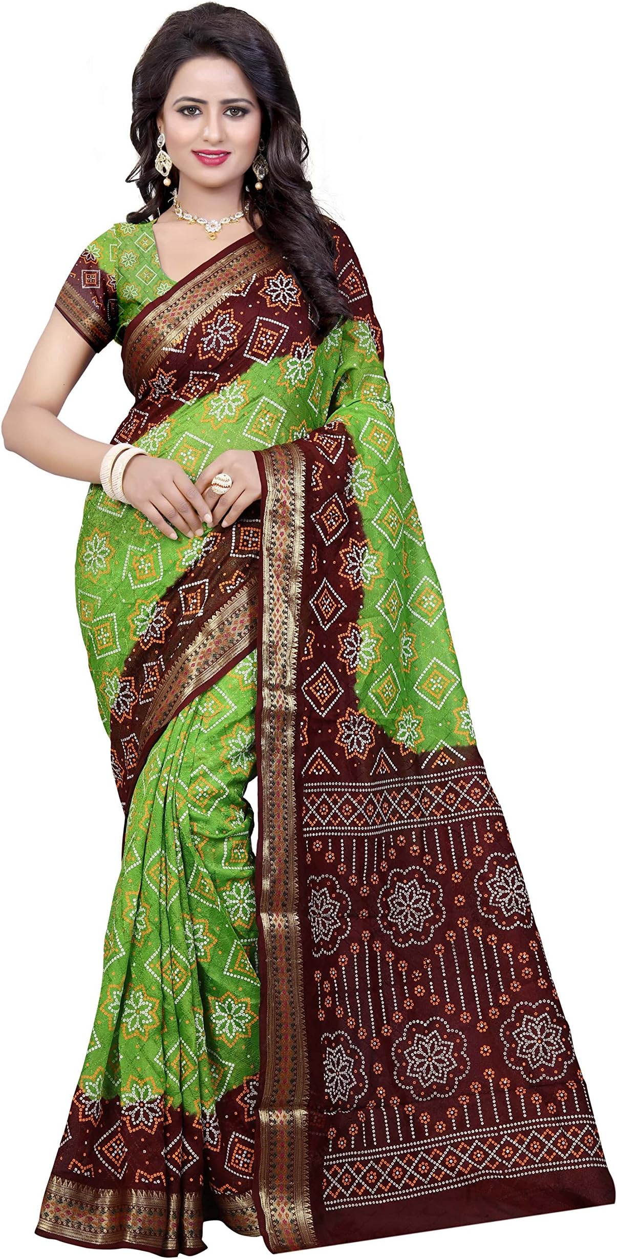 Women's Viscose Saree With Blouse Piece
