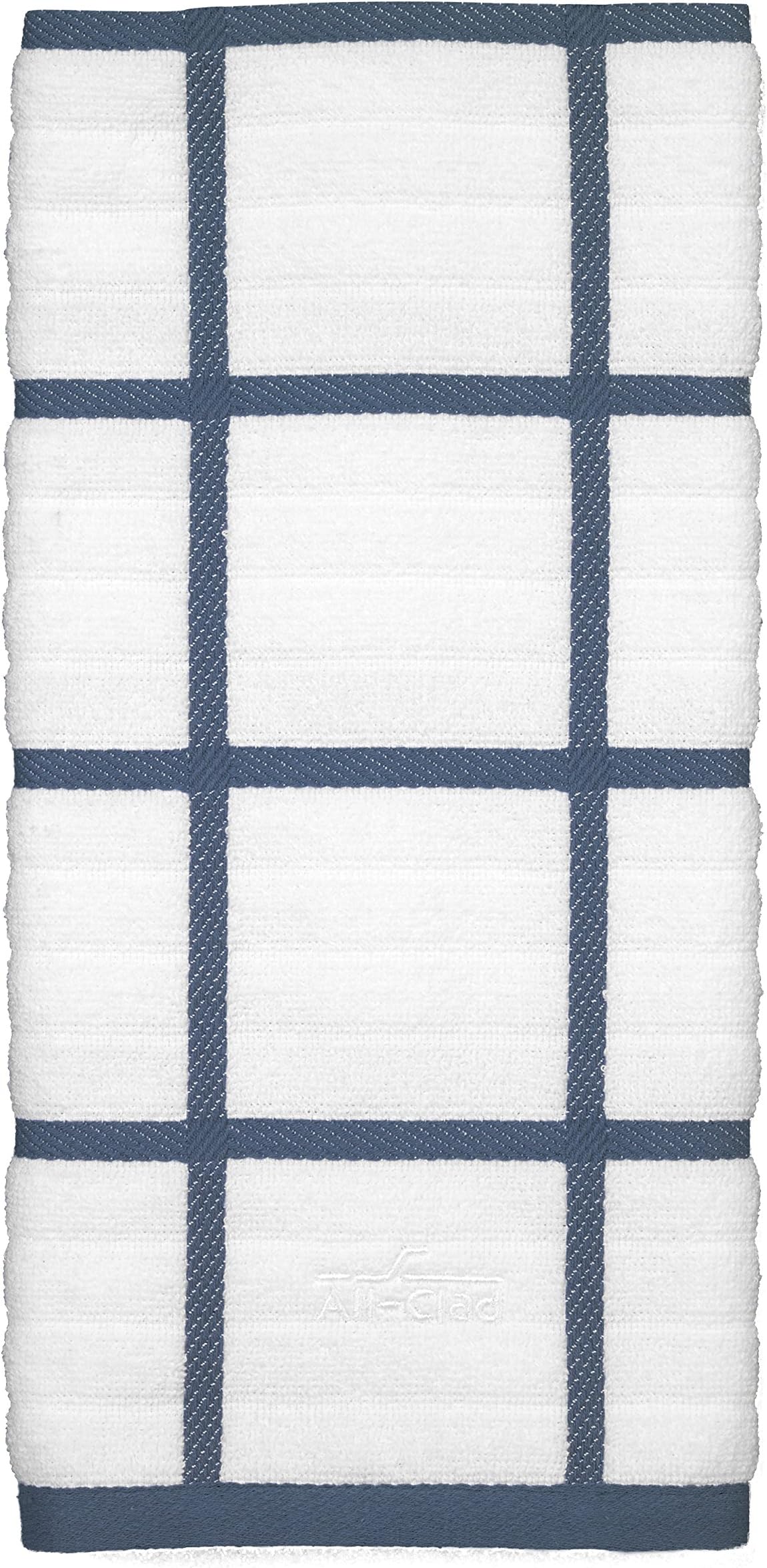 All-Clad Textiles Kitchen Towel, Checked-1 Pack, Cornflower