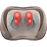 HoMedics 3D Full Body Shiatsu & Vibration Massage and Heat Pillow for Neck, Upper Back and Lumbar