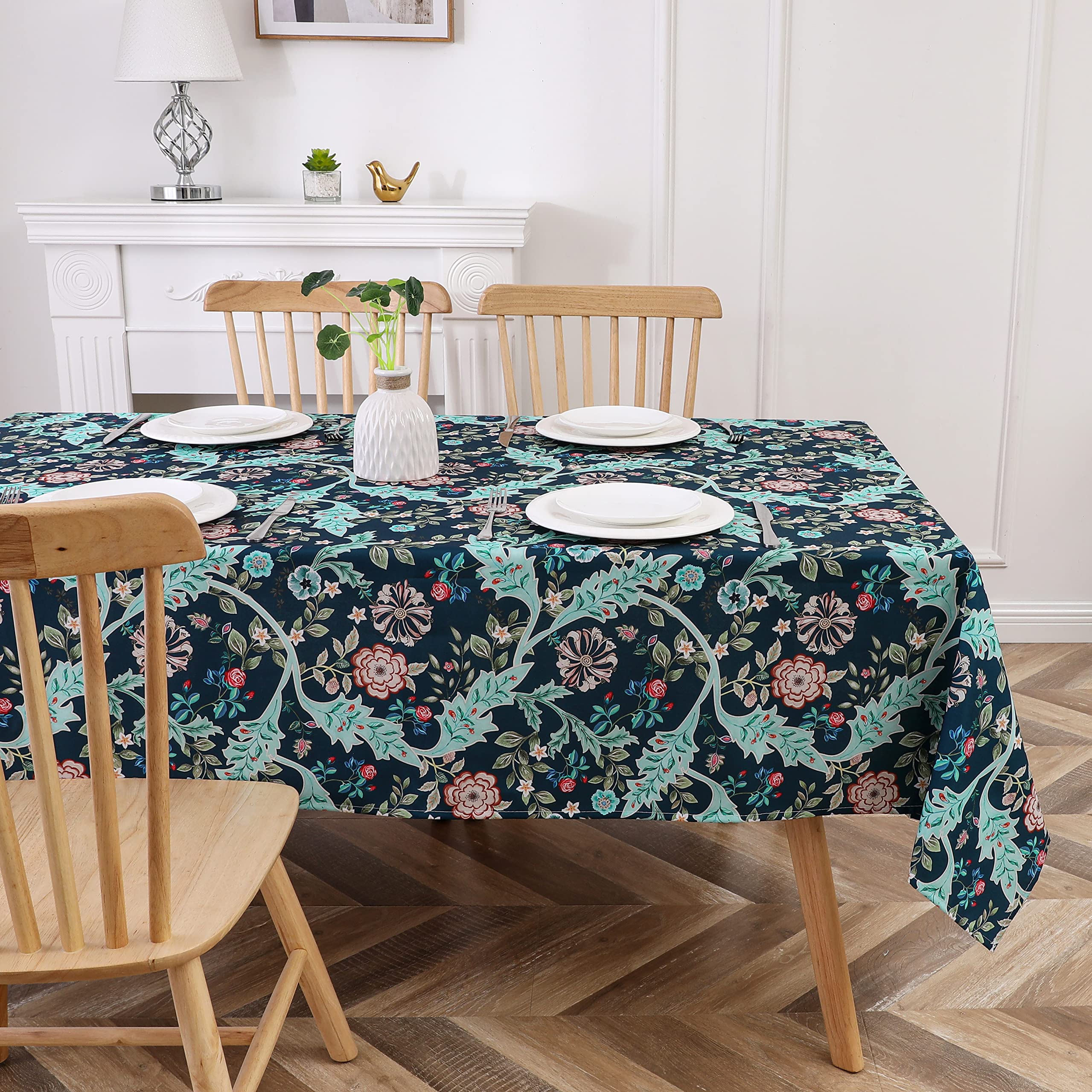 Obal William Morris Tablecloth Original Design Tablecloth Water Resistant Rectangular Table cloth Kitchen Dinning Decoration Table Cover Washable, 230cm x 140cm (Wilhemina)