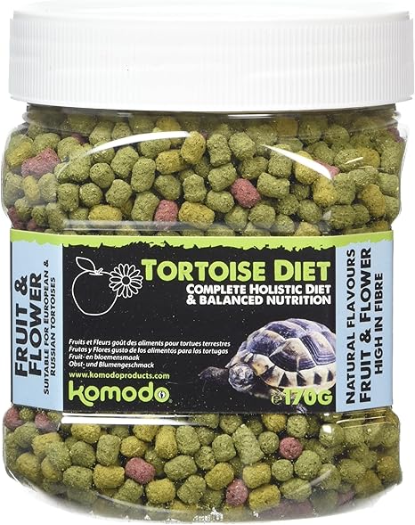 komodo tortoise food fruit and flower