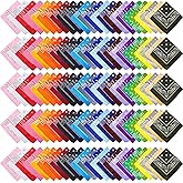 SGBETTER 120 Pcs Multicolor Bandanas Paisley Print Bandana Retro Cowboy Bandanas Bulk for Men Women Boys Girls Western Party Supplies