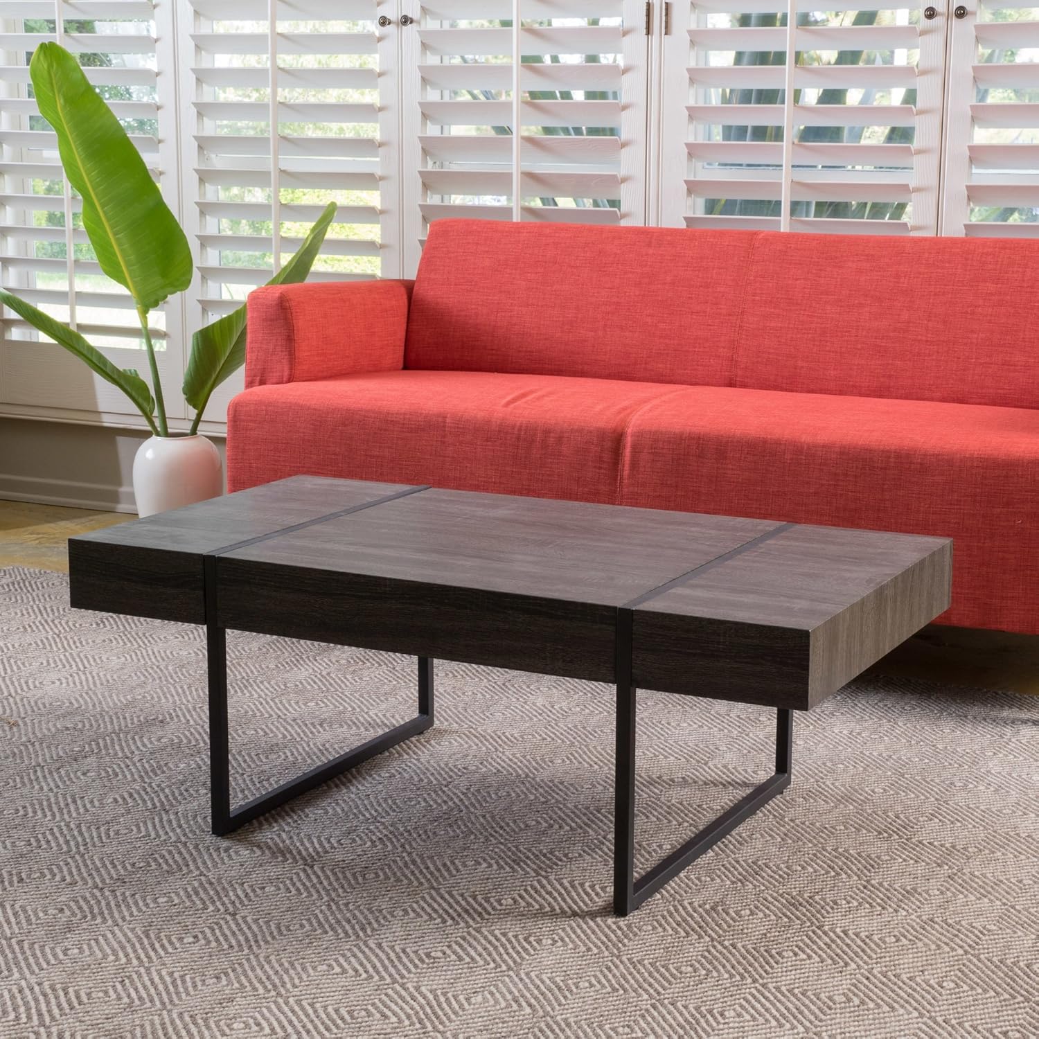 Langley Street Mesa de Centro Rectangular Fabricada en Madera laminada