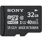 Sony 32GB Class 10 Micro SDHC R40 Memory Card (SR32UYA/TQMN) (OLD MODEL)