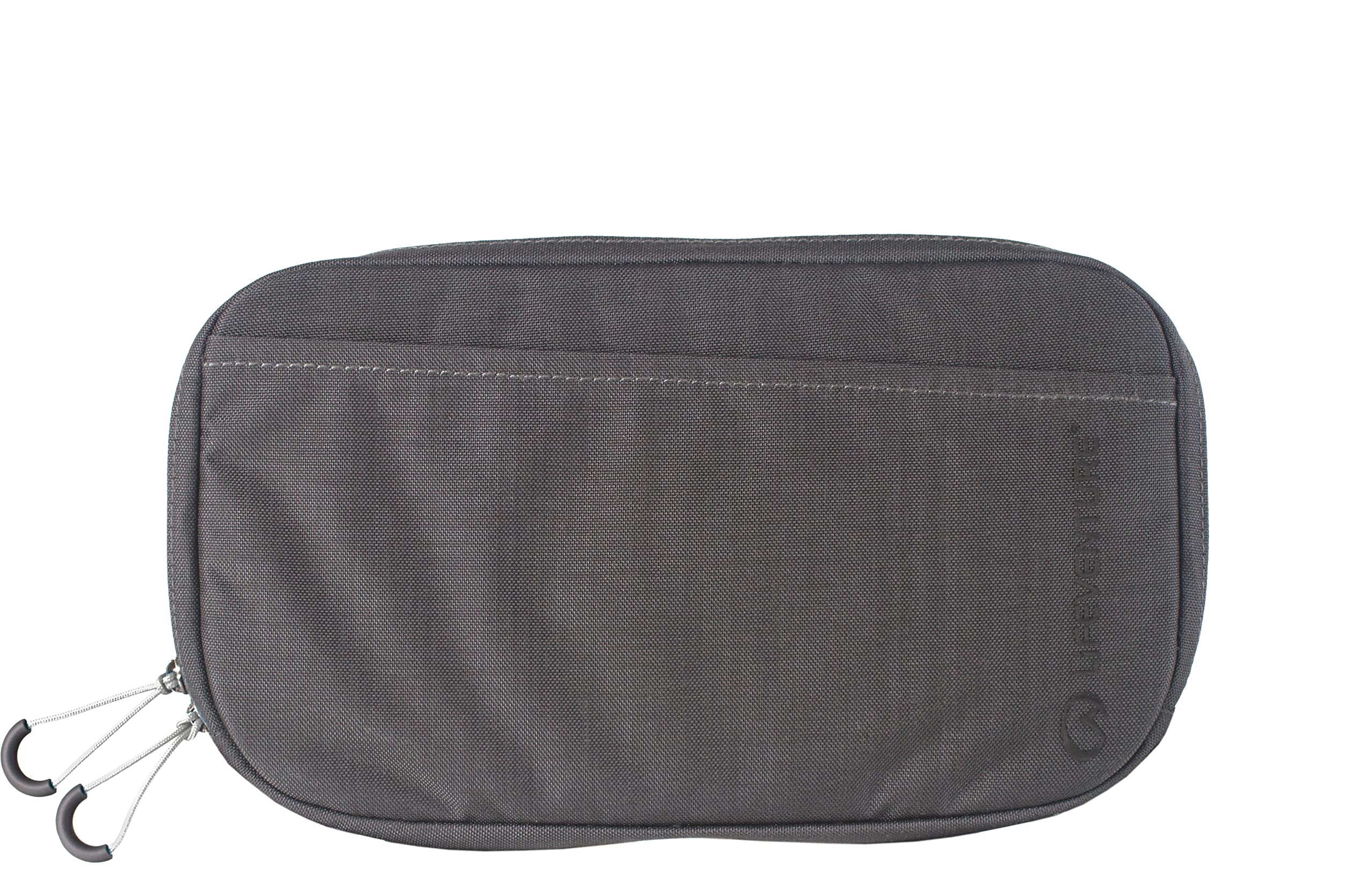 Lifeventure RFID Protected Travel Money Belt Wallet — Compact Pouch Bag, Travel Wallet, Eco-Friendly, Recyclable Material (Grey)
