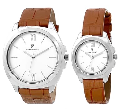 Formal Collection for Couple Analog White Dial Womens & Mens Watch