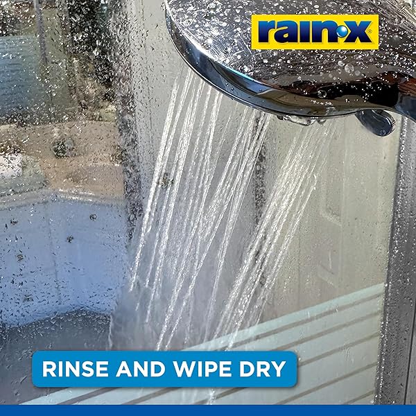 RAIN-X 630035 X-TREME CLEAN SHOWER DOOR CLEANER, 12 FL. OZ, FORMULATED TO CLEAN GLASS SHOWER DOORS – EASY TO USE, REMOVES SOAP SCUM, DIRT, HARD WATER BUILD-UP, CALCIUM, LIME STAINS AND RUST STAINS