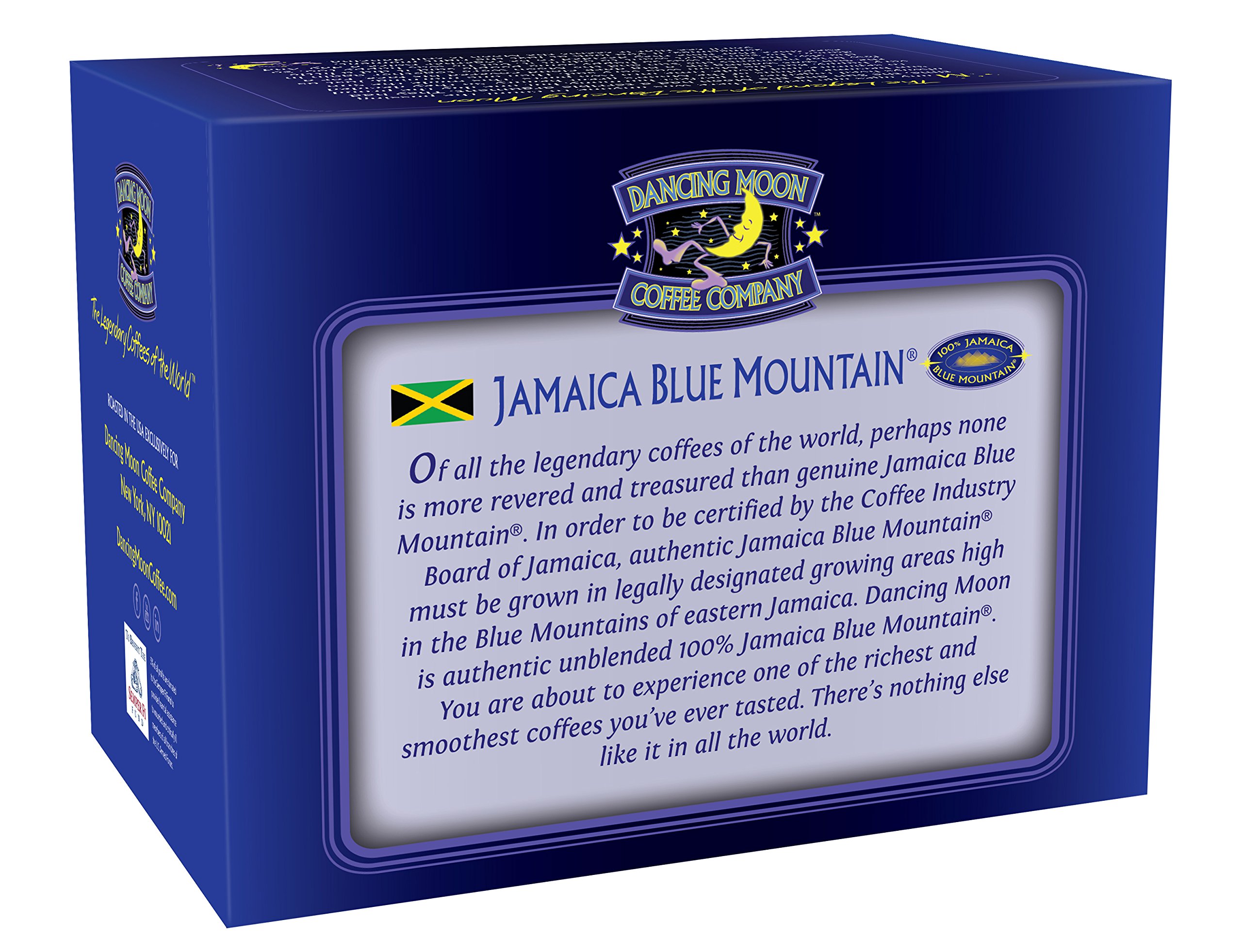 Dancing Moon 100 Board Certified Genuine Jamaica Blue Mountain KCups