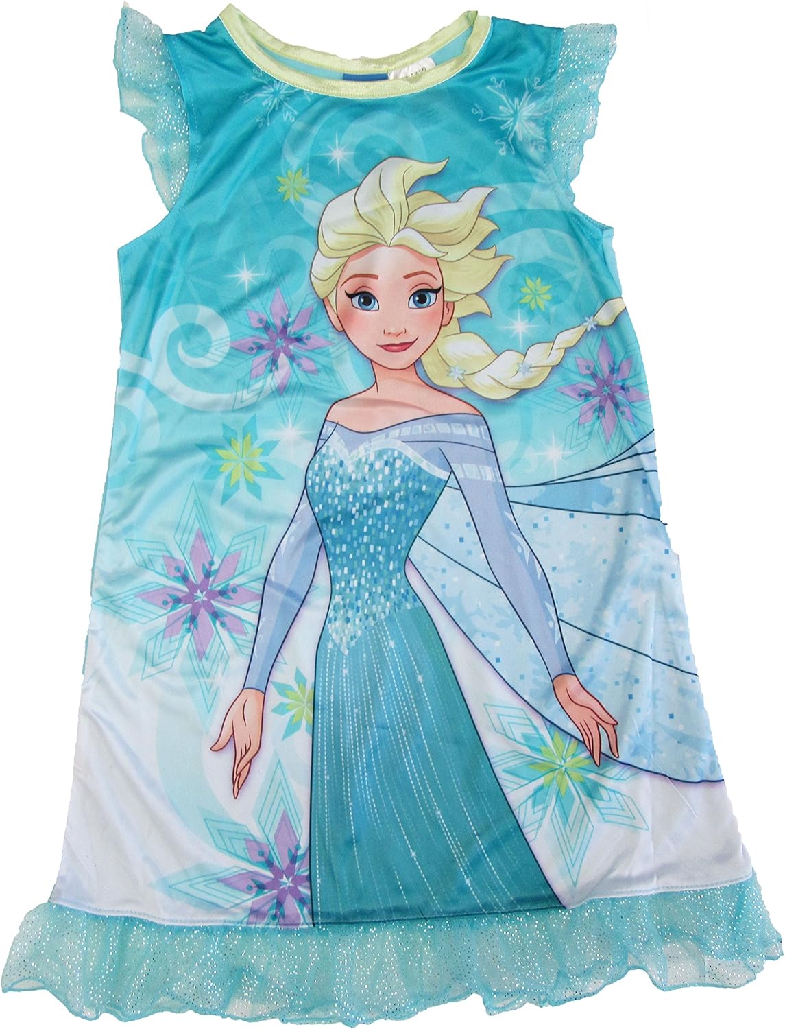 DISNEY FROZEN ELSA SLEEVELESS NIGHTGOWN (6/6X) Clothing
