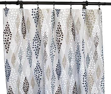 Amazon Com That Dutch Girl Navy Tan Brown Curtains 2 Curtain