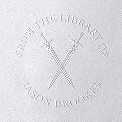 Personalized Book Embosser, Wooden Book Stamp, Self