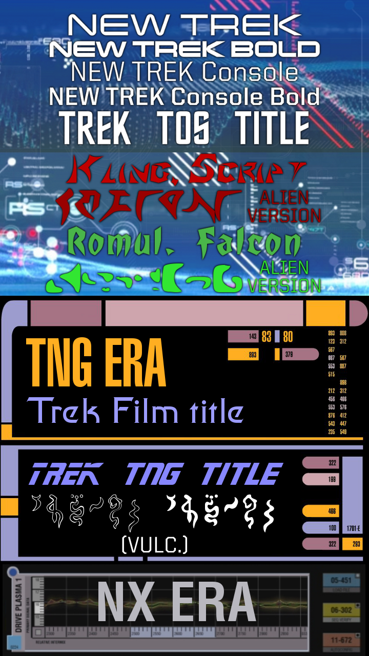 ✦ TREK ✦ Fonts Pack