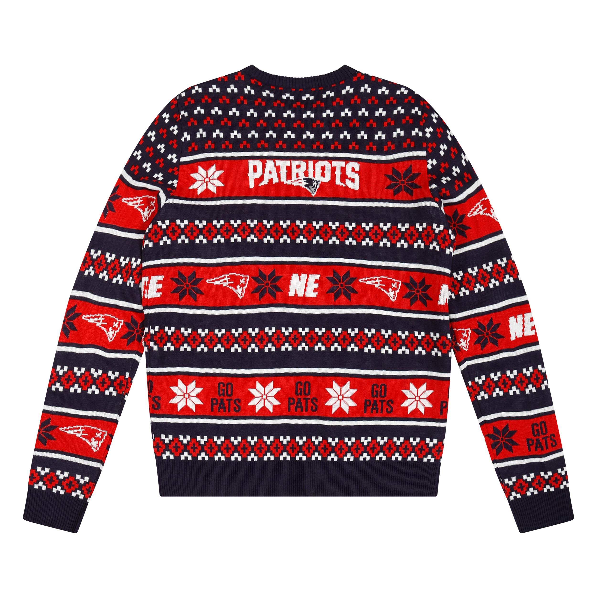 FOCO Standard NFL Big Logo Ugly Sweater, Team Color