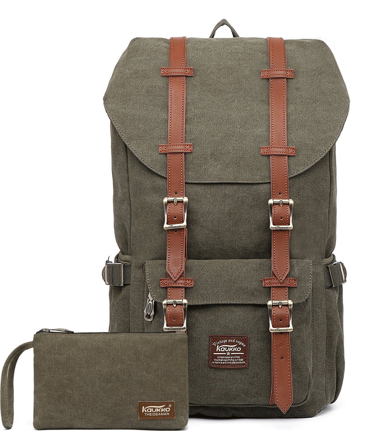 KAUKKO Backpack Women Men Beautiful and Sophisticated Daypack with Laptop Compartment for 15 Inch Notebook for School, University, 22 L, (Cg 2pcs), 45 x 27 x 17cm (HxBxT), Rucksack