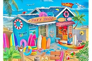 KRIBIN 300 Piece Puzzles for Adults - Beach Surf Shop