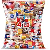 Bulk Halloween Chocolate Candy Variety Pack 4 Pound - Individually Wrapped Assorted Chocolate Candy Bars, Trick Or Treats, Party Candy Assortment for Birthdays, Gifts &amp; Treats