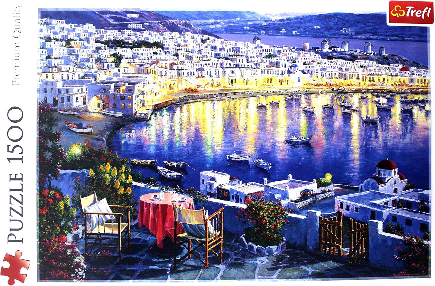 Jigsaw Puzzle 1500 pieces Mykonos at Sunset Amazon.co.uk Toys & Games