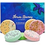 Cleverfy Shower Steamers Aromatherapy - Variety Pack of 6 Shower Bombs with Essential Oils. Self Care and Relaxation Spa Gift