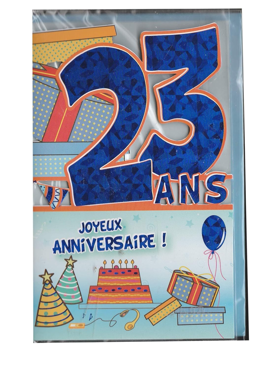 Avec Texte Et Enveloppe Ref Ja23 Joyeux Anniversaire 23 Ans Carte De Voeux Fournitures De Loisirs Creatifs Loisirs Creatifs Ad A Com Ec
