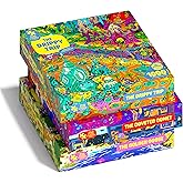 Magic Puzzle Company Series 5 Bundle &bull; 3-Pack of 1000-Piece Jigsaw Puzzles | Includes The Drippy Trip, The Golden Goose &amp; The Coveted Comet. Original handmade art. Mind-blowing magic ending. No dust.