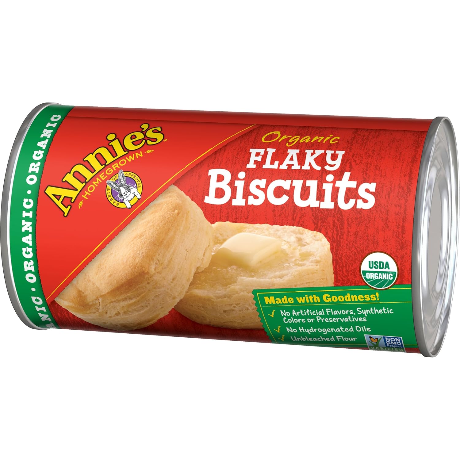 Annie's Organic Flaky Biscuits, Ready to Bake Biscuits, 8 Count