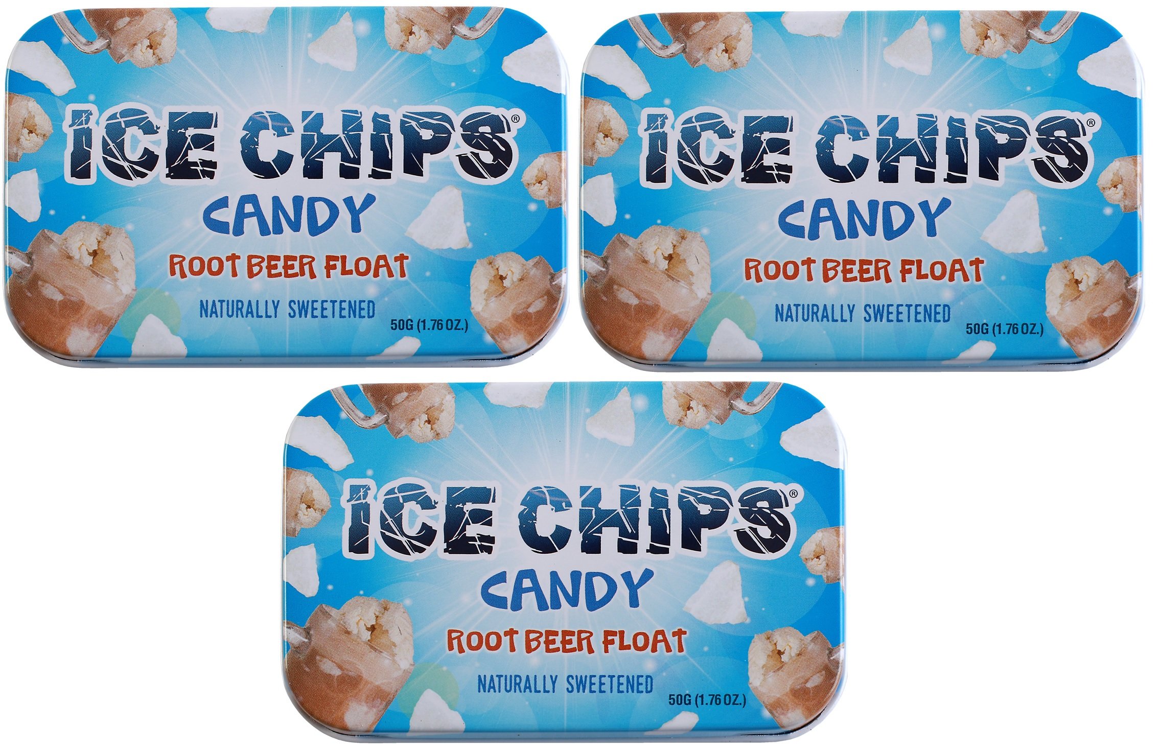 ICE CHIPS Xylitol Candy Tins (Licorice, 3 Pack) Includes