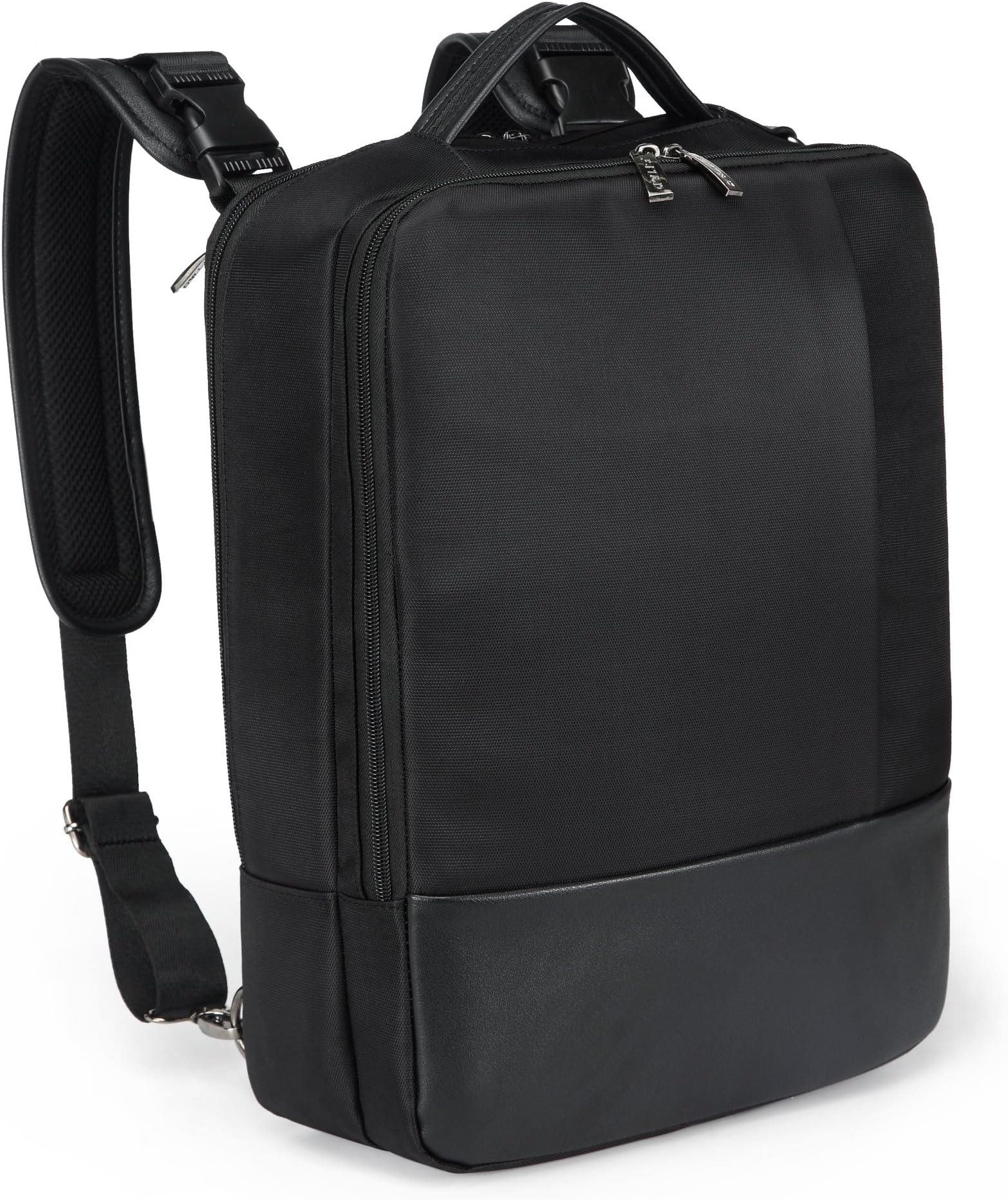 STTIAO Cross-Functional Laptop Computer Backpacks/Messager Bag for MacBook 15-inch Black