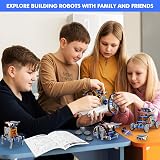 SIMPIM 13-in-1 Solar Power Robots STEM Kit Blue Educational Toy view 7
