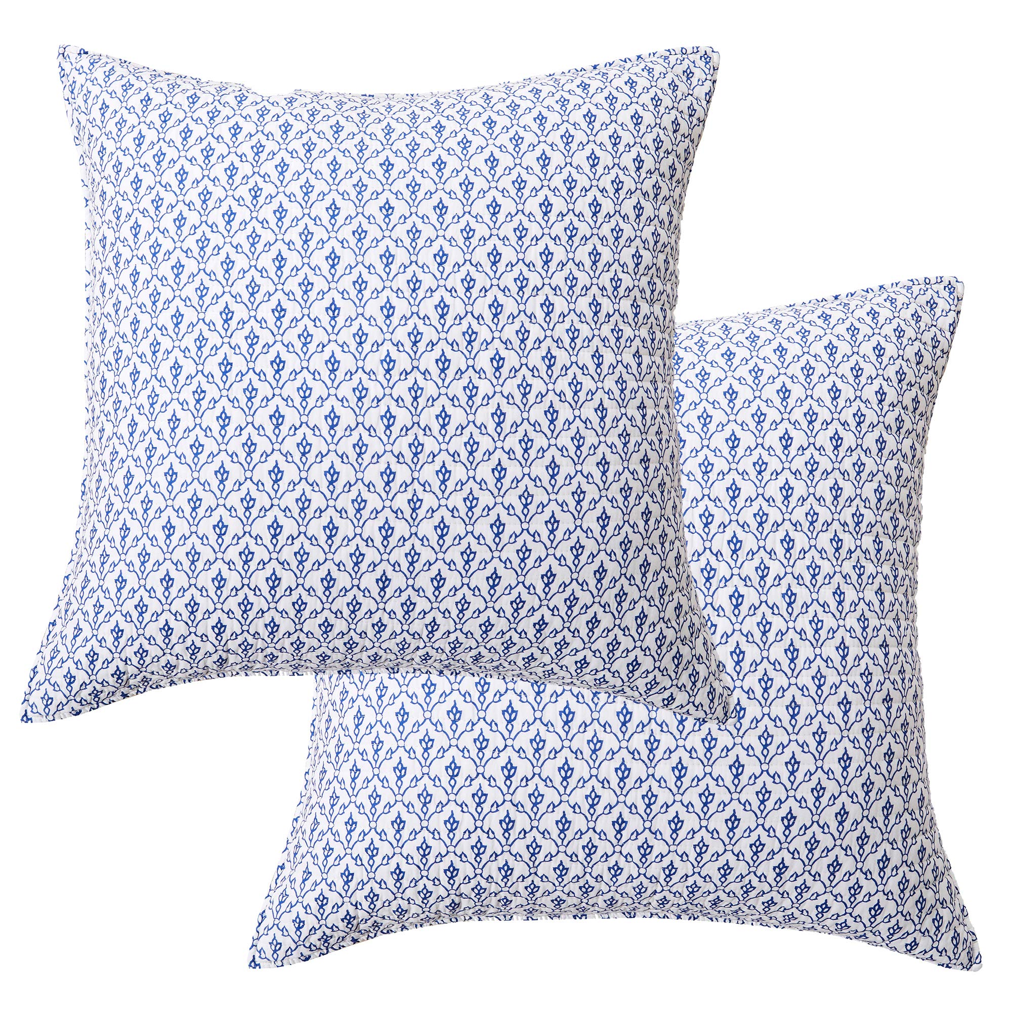 Photo 1 of Levtex Home - Bennett - Quilted Euro Shams Set of Two (26 x 26 in.) - Mini Medallions - Cotton
