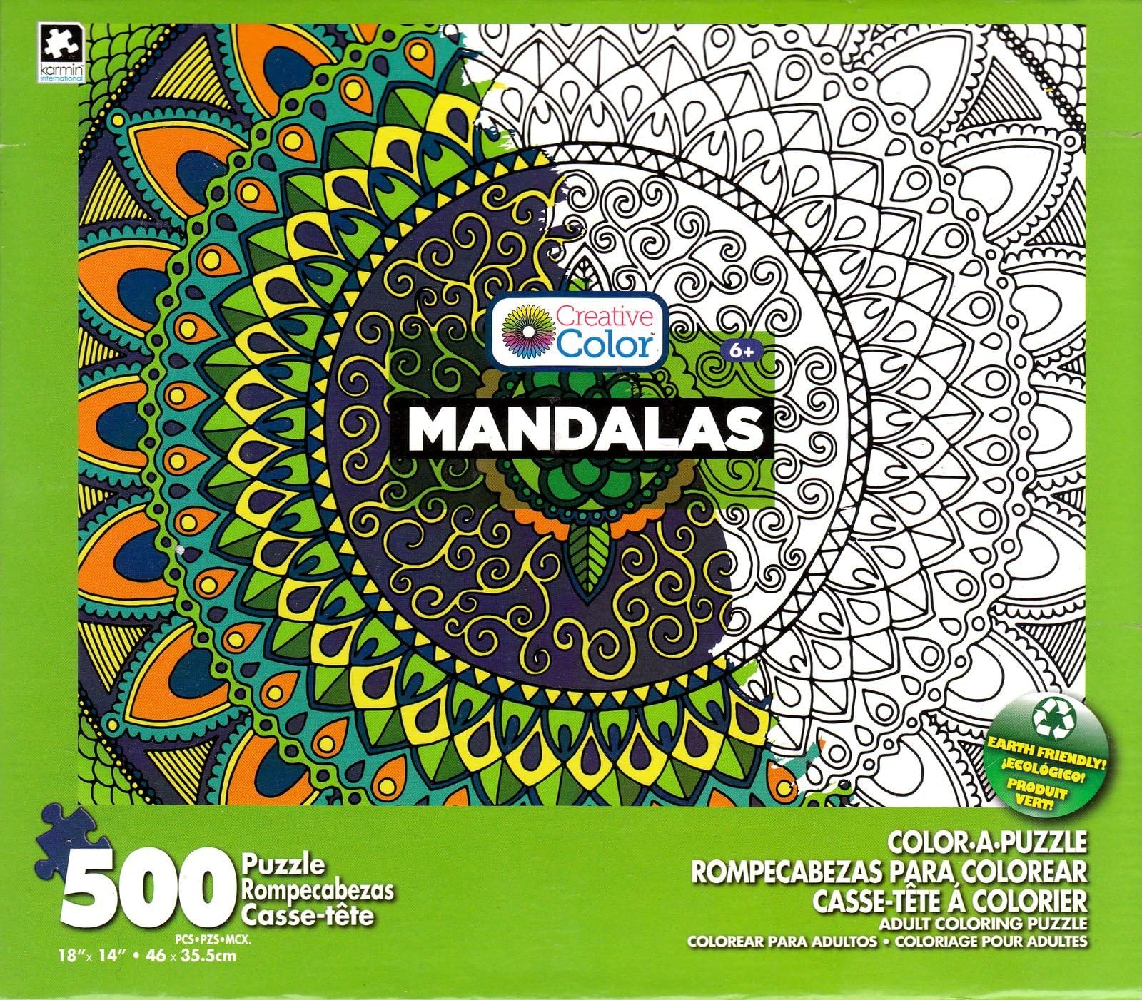 Karmin International Creative Color Mandalas Adult Coloring Puzzle (500 Piece)