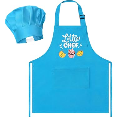 Kit De Cocina Infantil De 23 Piezas – Utensilios De Repostería Para Niños De 3 Años En Adelante (Azul)
