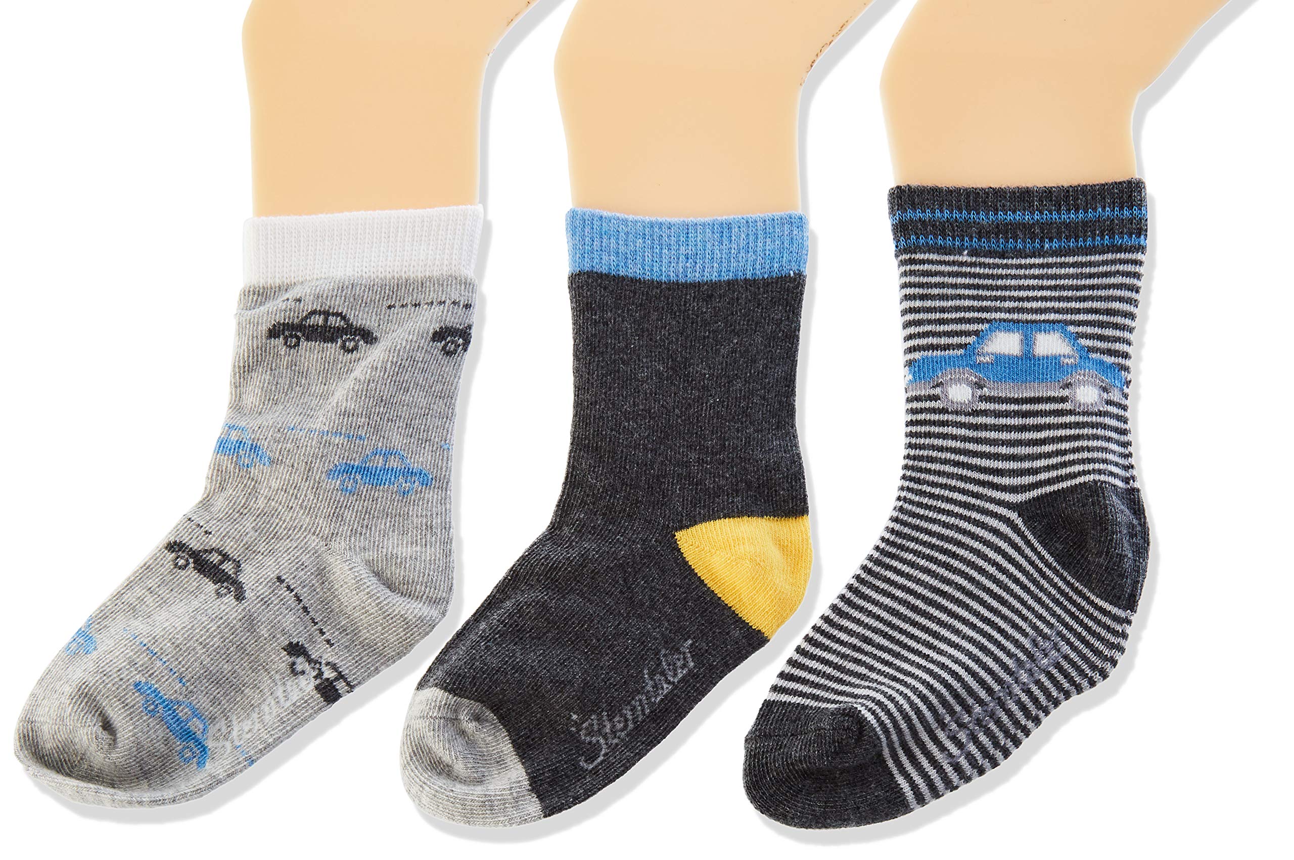 Sterntaler Baby Boys Söckchen 3er-pack Autos Socks Not Applicable, Anthracite Mel., 18