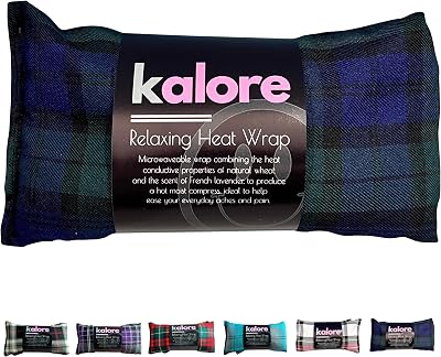 Kalore Wheat Bags Microwavable Neck and Shoulder Wrap Black Watch Tart