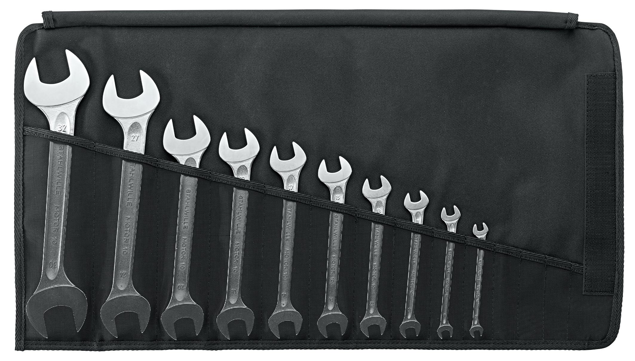 Stahlwille 10/10 "10" Double Open Ended Spanner Set, Silver