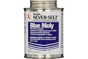 Bostik 535-NBBT-8 Never-Seez Model NBBT-8 Blue Moly Anti-Seize Compound, -150 Degree F Lower Temperature Rating to 1500 Degree F Upper Temperature Rating, 8 fl. oz. Brush Top Can