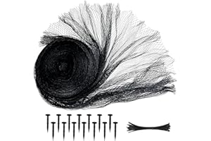 YRUIZQMT Pond Netting, Pond Netting for Koi Ponds, 15 x 20 FT Fish Pond Netting Cover, Garden Pool Netting Kit for Leaves, Protects Koi from Herons, Cats & Predators, 12 Stakes & 50 Cable Zip Ties, 3/8 Mesh