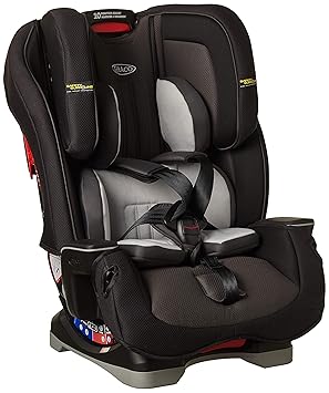 Graco Milestone LX All-in-One-Autositz mit Safety Surround-Seitenaufprallschutz, Gruppe 0+/1/2/3, nachtgrau