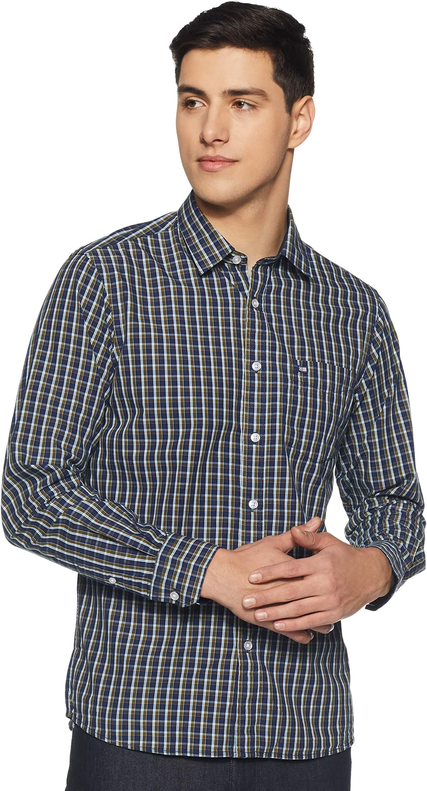 Arrow Sports Men's Checkered Slim Fit Casual Shirt