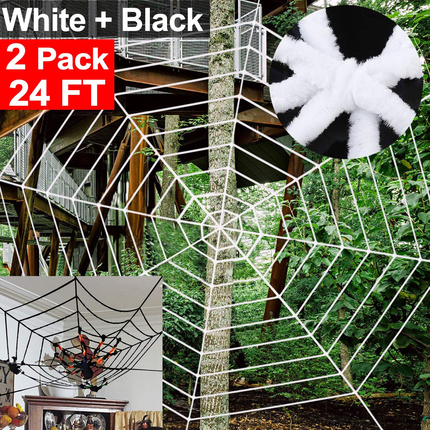 Home Garden Party Decorations Giant Spider Web Indoor Outdoor