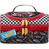 Get Trend Hot Wheels Lunch Bag Cute Insulated Lunch Box with Two Compartments for Picnic Snacks Cooler Bag Gifts for Kids (Multi Hot Wheels)